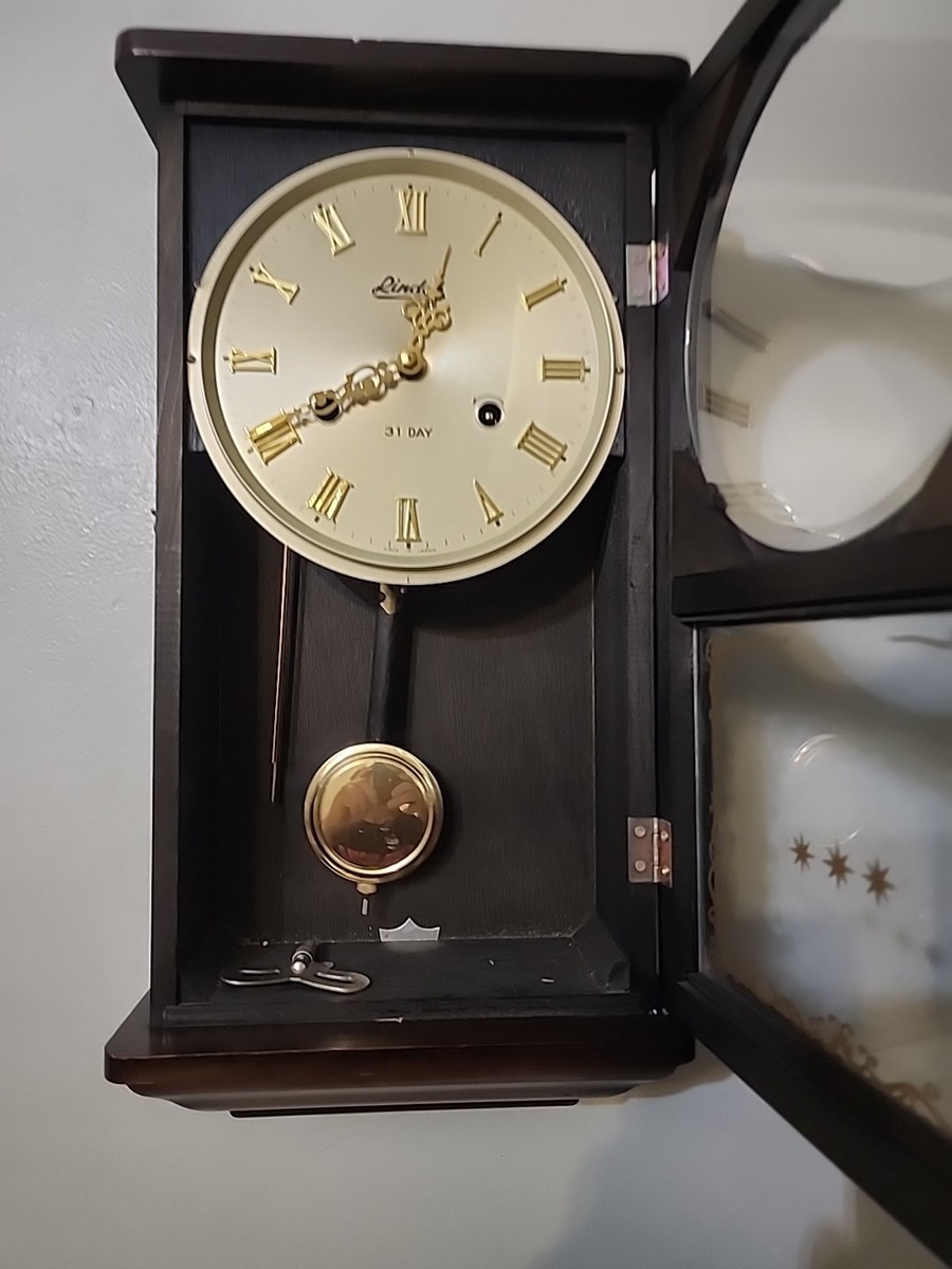 Linden 31 Day Pendulum Chime Wall Clock #8053 Japan | eBay