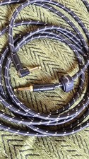 3x Fender Deluxe Series Instrument Guitar Cable - Black Tweed - 4.5M, 3M, 90CM.