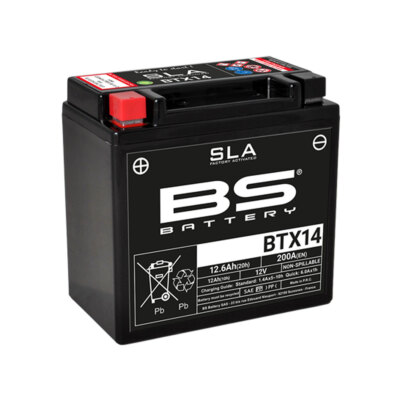 BATTERIA PRECARICATA BS BATTERY SLA BTX14 TGB 125 X Motion LC 4T 2009-2010