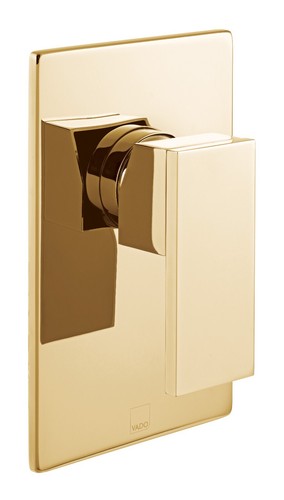 VADO NOTION CONCEALED 1 OUTLET MANUAL SHOWER VALVE BRIGHT GOLD IND-NOT145A-BG - Picture 1 of 2