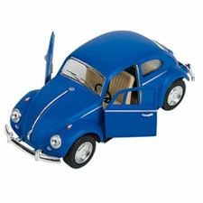 RI Novelty - Pull Back Die-Cast Metal Vehicle - 1967 VOLKSWAGEN BEETLE (Blue)