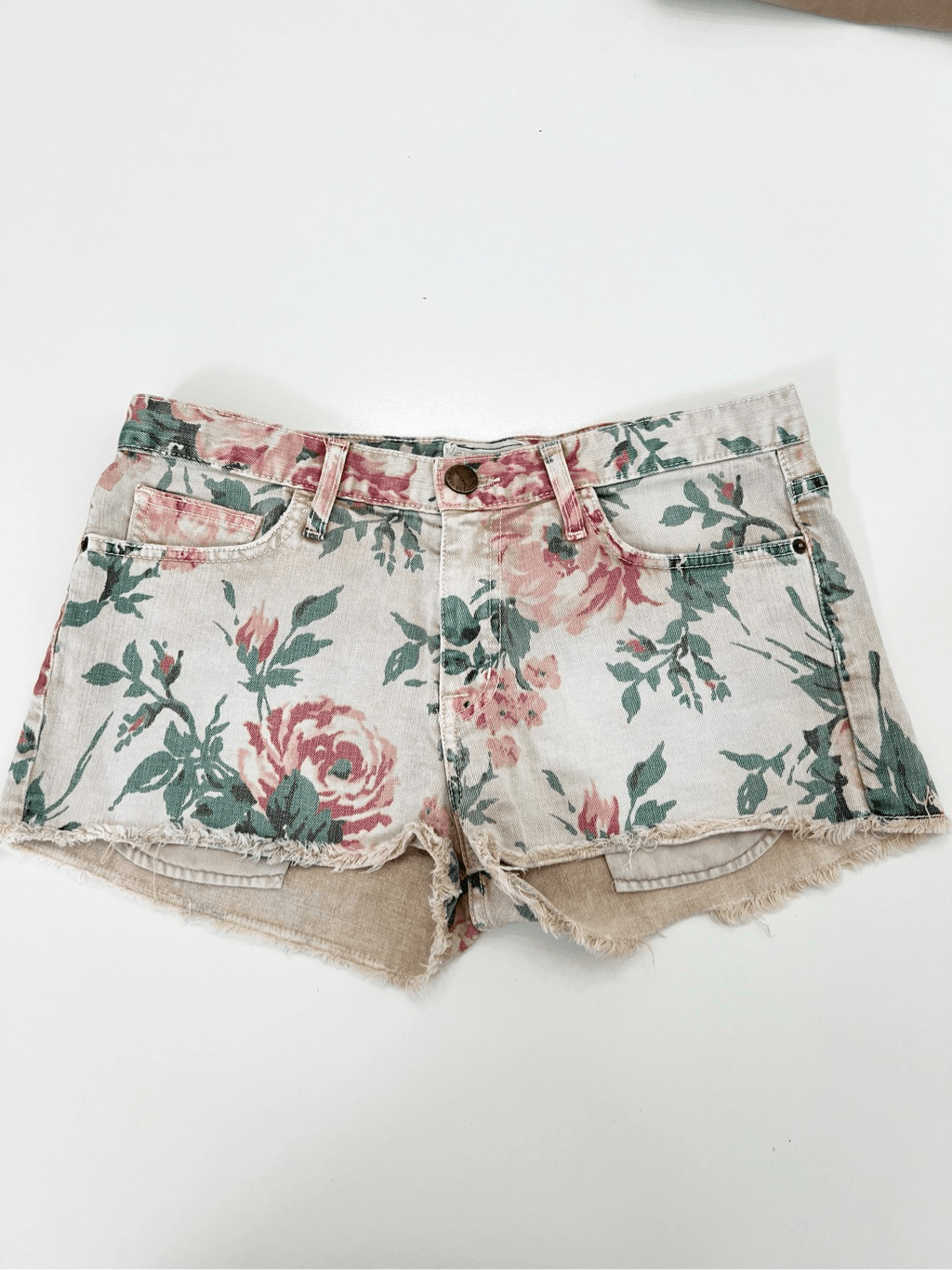 Current/Elliott Womens Multi Haystack Floral Boyf… - image 1