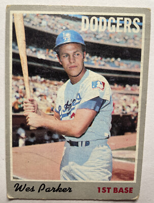 1970 Topps Card #5 Wes Parker Los Angeles Dodgers 1st Base 