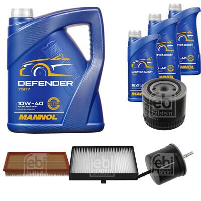 FEBI BILSTEIN Inspektionspaket 8L MANNOL Defender 10W-40 für Volvo S70 LS 2.0