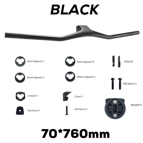 -40° IC SL WC Carbon Integrated Cockpit MTB Handlebar 70 80mmx740mm Riser Bar - Picture 15 of 41