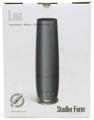 NEW Stadler Form Lea Metal/Gray Essential Oil Aroma Diffuser L-122A Rechargeable