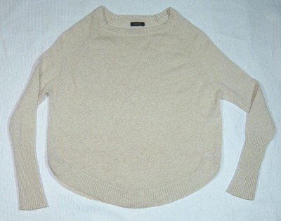 JOE TAFT Damen Pullover gr. ca. 36 Kaschmir / Wool Relaxed Beige Runder Saum