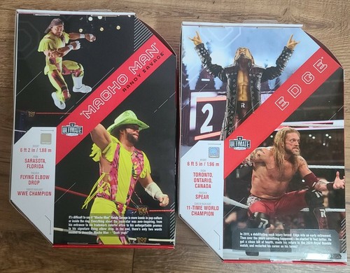 Lote de figuras WWE Ultimate Edition Serie 8 Edge & Macho Man Randy Savage nuevas 2021 - Imagen 4 de 10