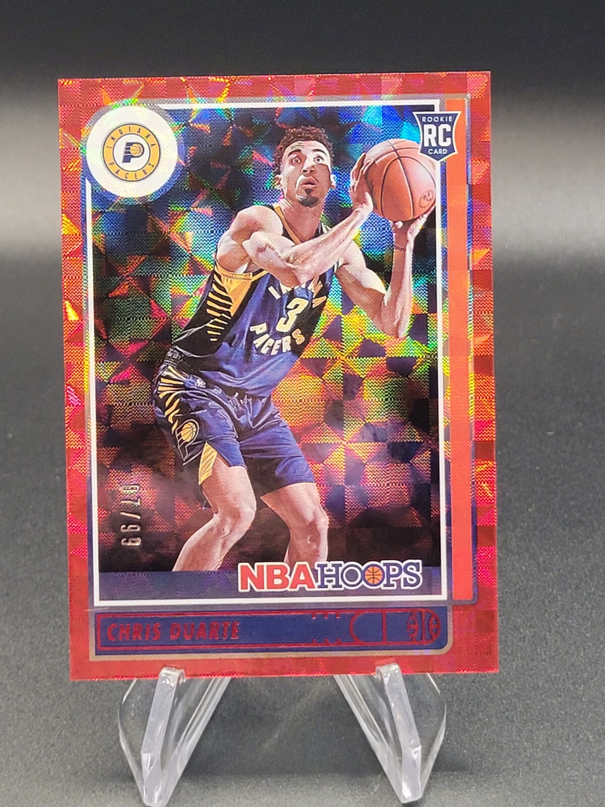Chris Duarte 2021-22 NBA Hoops Red Hyper Rookie /99 Asia Tmall SP RC #236