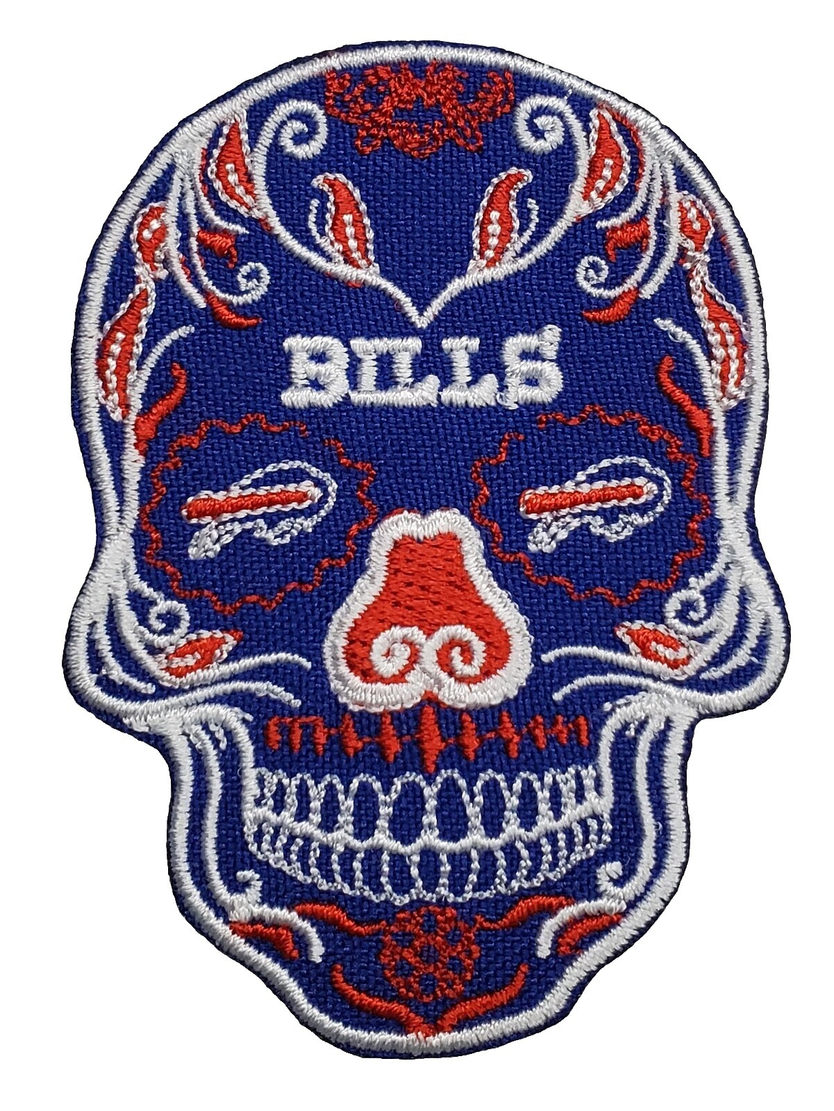 2)-Buffalo Bills RARE Vintage BRODÉ Fer Sur Patchs 4 Pouces X 2,5