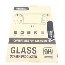 2 Pk for Steam Deck Tempered Glass Screen Protector Film Game Console Protective