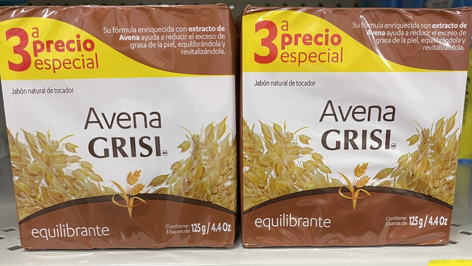 6 Pack Jabon De Avena Grisi Oatmeal Soap Free Shipping