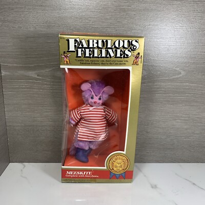 MEESKITE - Fabulous Felines Mego Figure 1983 Phoenix Toys Cat Plush RARE