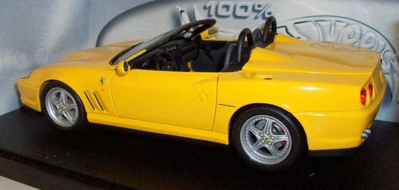 Hot Wheels 1/18 Scale - 29756 Ferrari 550 Barchetta Pininfarina - Yellow - Image 2 of 3