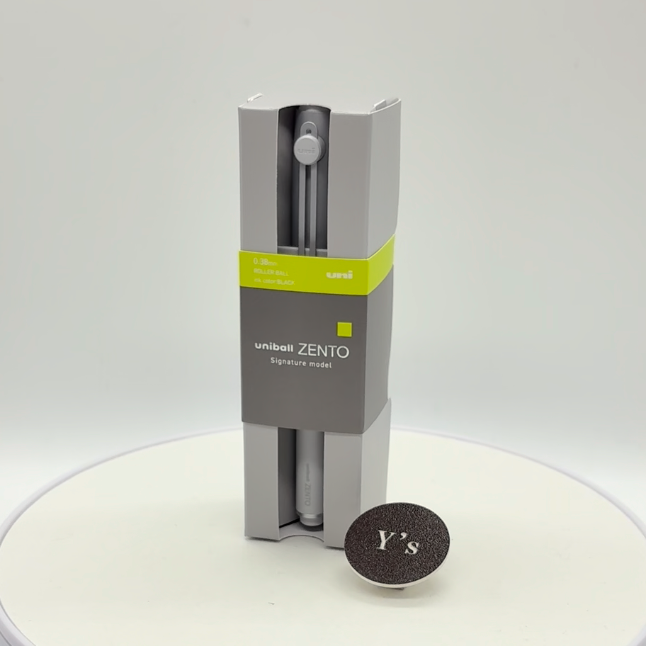 Mitsubishi Pencil uniball Zento Signature Model Silver Pen 0.38mm