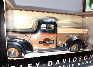 Harley Davidson 1940 Ford Pickup Diecast Bank Dealer Exclusive Limited Edition