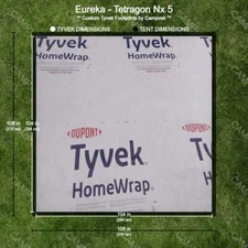 Tyvek Footprint for the Eureka Tetragon Nx 5 Tent