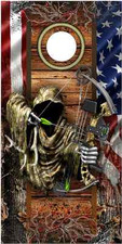 American Buck Deer Reaper Camo Cornhole Wrap Bag Toss Skin Decal Sticker Wraps