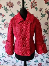 Y2k Paraphrase Red Quilted Jacket / Coat