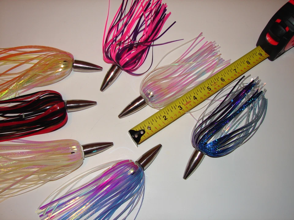 Lote de 3 señuelos de pesca de agua salada Mahi, ONO, atún, marlín, dorado, wahoo Foto 2 de 4