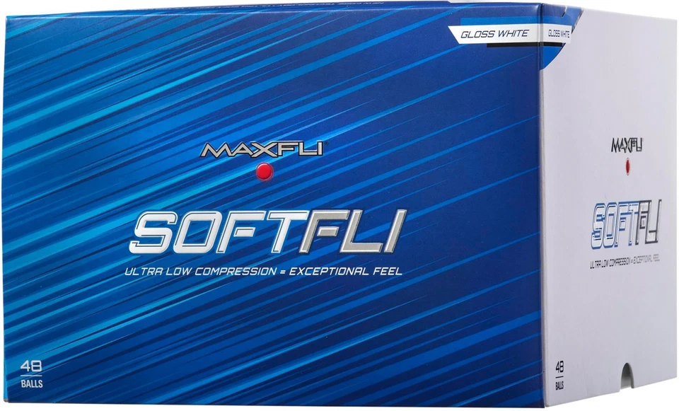 Nuevas pelotas de golf Maxfli SoftFli 2022 blanco brillante sensación suave velocidades más rápidas paquete de 48 Foto 2 de 4