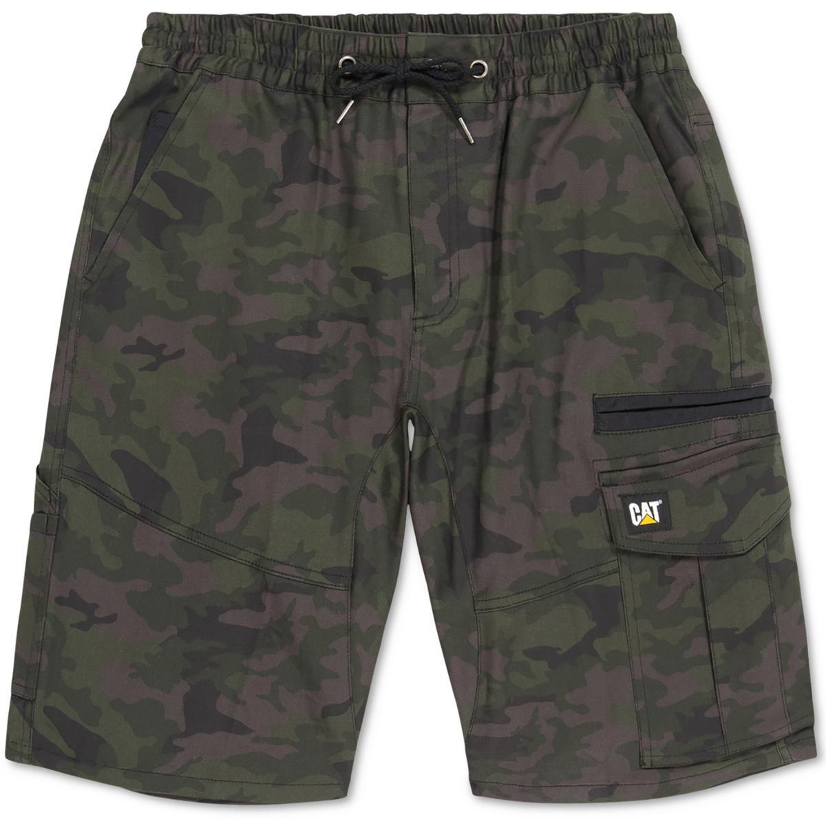 Мужские зеленые рабочие шорты-карго Caterpillar средней посадки с 9 внутренними швами 36 BHFO 0236 6190₽