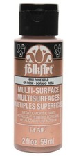 FolkArt MULTI SURFACE acrylic crafters paint -  2oz 59ml SATIN or METALLIC paint