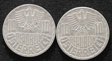 Austria 10 Groschen 1955, 1968 Aluminum KM#2878 UNC (F3328)