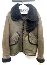 Coach 1941 Shearling Leather B3 Bomber Aviator Moto Jacket $1995 - Size Xs