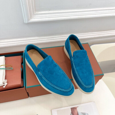 Occident Italian Style Slip On Loafers Men's Womens Real Suede Leather Shoes New