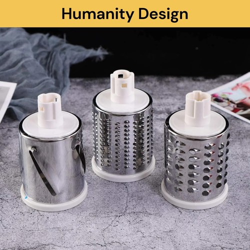 Kitchen Vegetable Food Shredder Rotary 3 IN 1 Grater Chopper Slicer Cutter TOOL - Picture 6 of 21