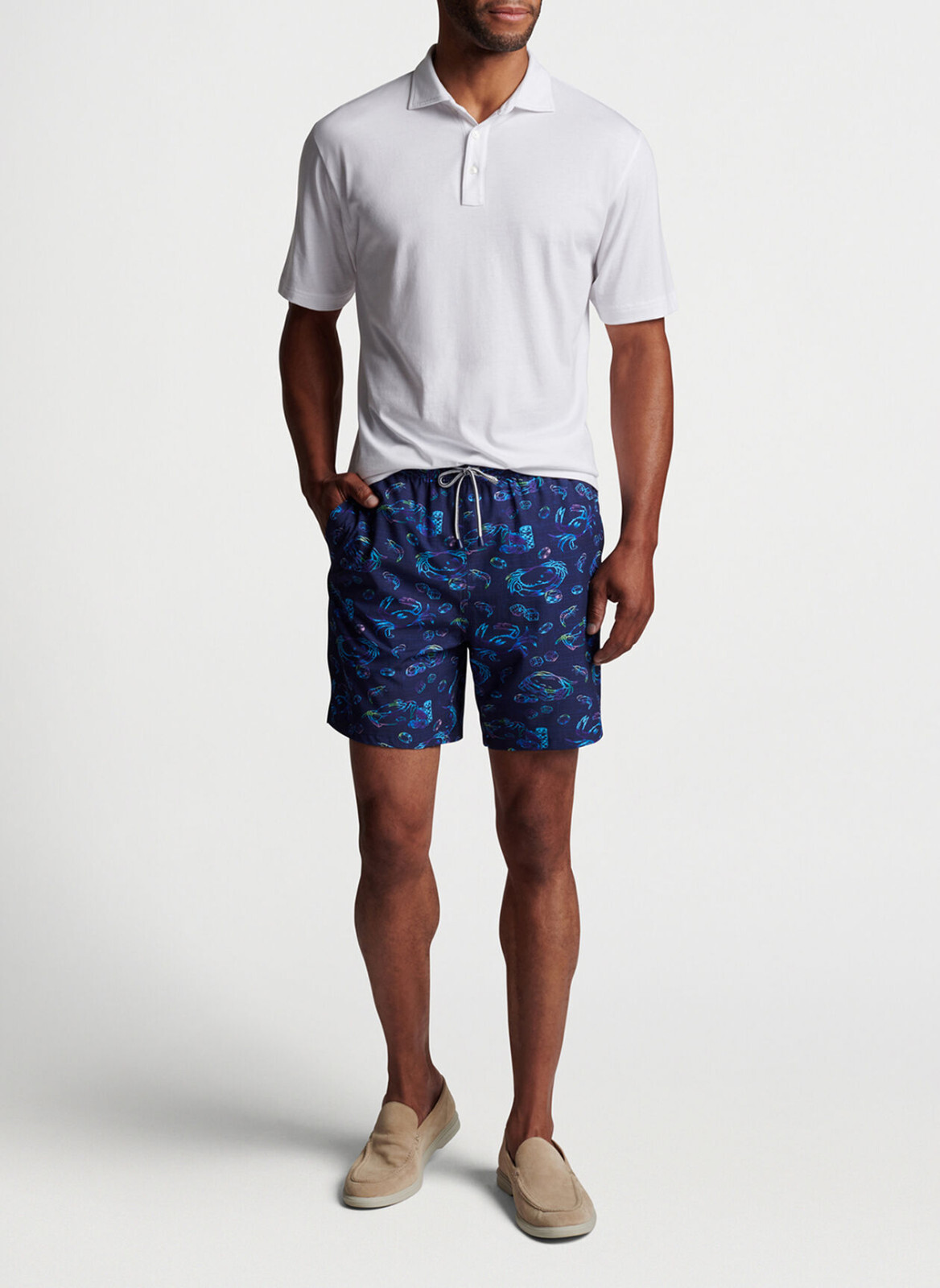 Плавки для плавания PETER MILLAR Crown Crabs And Craps Темно-синие Sz M 9690₽