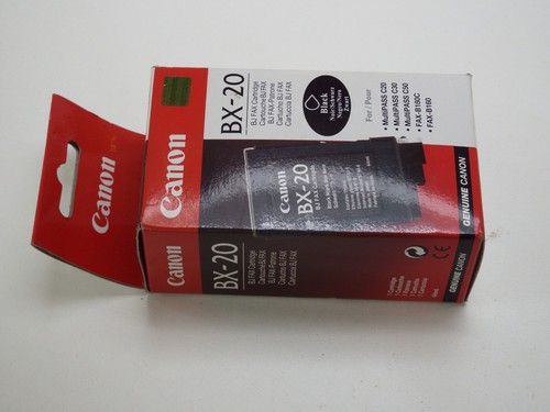 Canon BX-20 Black BJ Fax Cartridge For C20 C30 C50 44 ml Genuine NEW - 第 3/3 張圖片