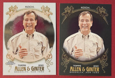 2 Card Lot 2021 Topps Allen & Ginter X Black #233 Jim Koch & Chrome #233 A&G