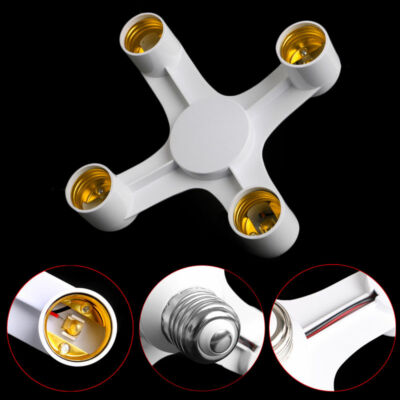E27 auf 3/4 E27 LED Lampenfassung Adapter Splitter Konverter Steckdose