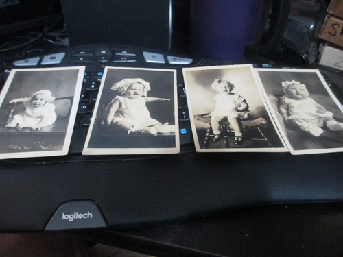 LOT 0F 12 antike RPPC entzückende BABYS, KINDER POSTKARTEN, UNGEBRAUCHT 1917-1930 - Bild 3 von 6