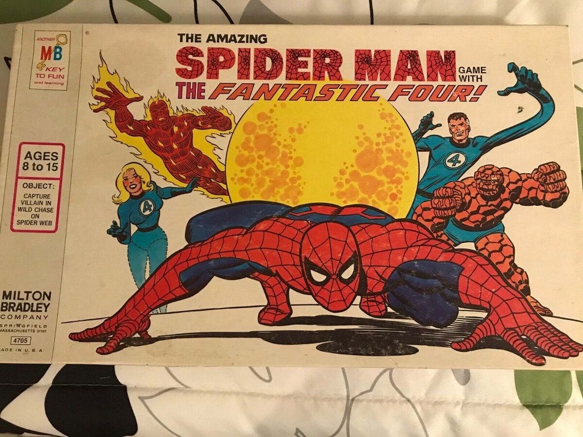 THE AMAZING SPIDER-MAN BOARD GAME WITH THE FANTASTIC FOUR !!