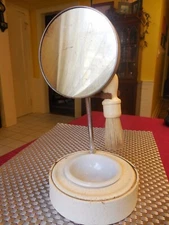 Vintage Shaving Mirror Set 11.5" tall