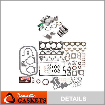 Full Gasket Set Bearings Pistons Fit 89-92 Mitsubishi Eagle 4G63