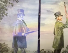 Set of 20x30" lenticular Dueling Ghosts from Haunted Mansion ballroom Disneyland