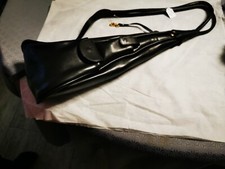 Sacoche Poitrine en cuir noir Décontracté Made in France (willy stevens )
