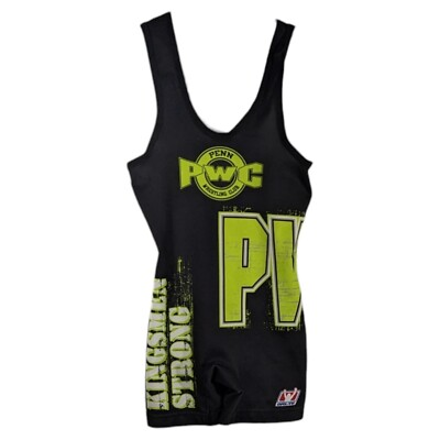 #ad Penn Wrestling Club Singlet YOUTH Size Medium Kingsmen Strong Black Yellow Brute $26.00