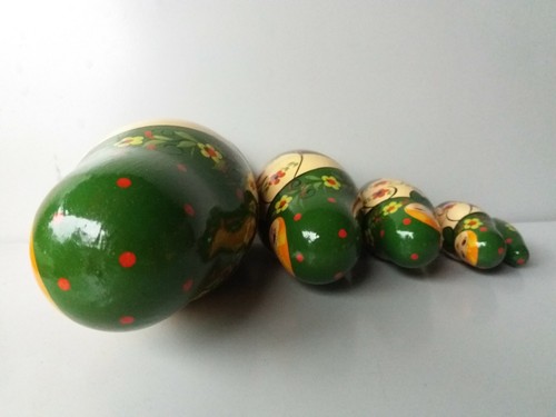 Juego de apilamiento de madera tradicional Babushka matrioshka rusa matrioshka - Imagen 10 de 12