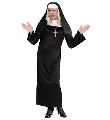 Kostüm Nonne Gr. S -3XL  - Nonnenkostüm - Schwester - Ordensfrau