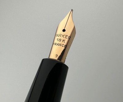 Stylo Plume Vintage Parker Slimfold - Plume En Or 18K Taille Fine - Celluloïd - Fabriqué En France