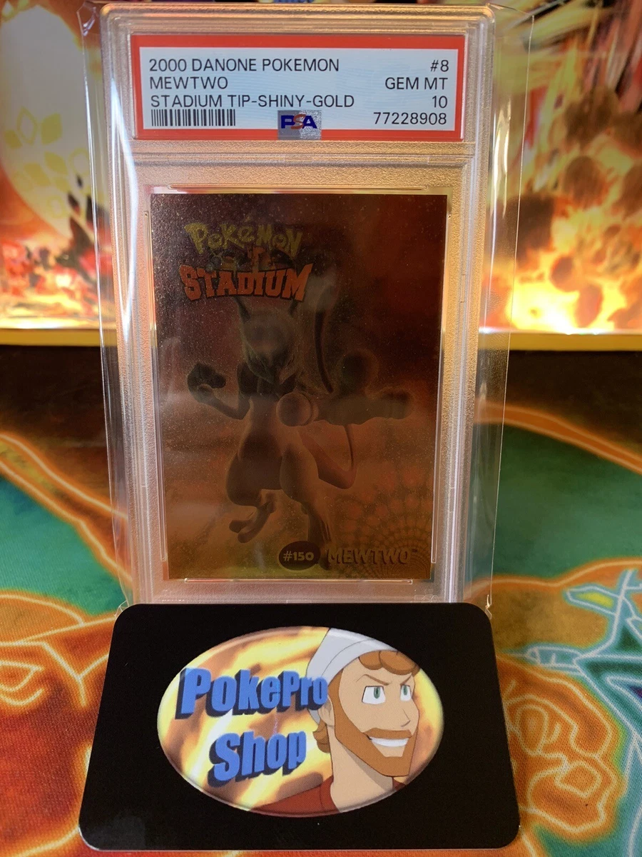 2000 Danone Pokemon Stadium Tip Shiny Gold #8 Mewtwo - PSA GEM MT 10 - Pop  3 on Goldin Auctions