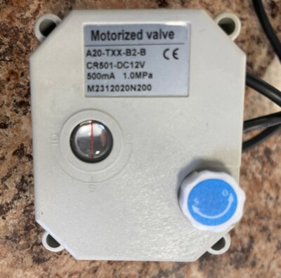 YoLink Valve Motor A20-TXX-B2-B, 12v DN25, 500mA, 1.0MPa
