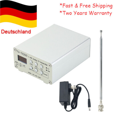 TV-TX200 VHF/UHF Analog TV Transmitter For HD/AV Input Analog Signal+Antenna IFA