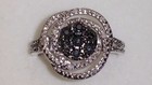 Kims Jewelers Sterling Silver Smoke/Black Diamond Spiral Ring (7, 7.25, 7.5, 8) — photo 2