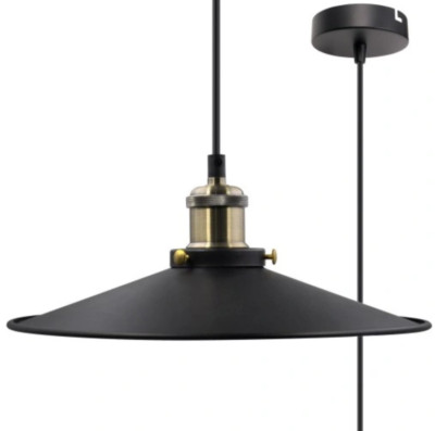 LED Pendelleuchte Decken Lampe E27 Loft Kronleuchter schwarz gold